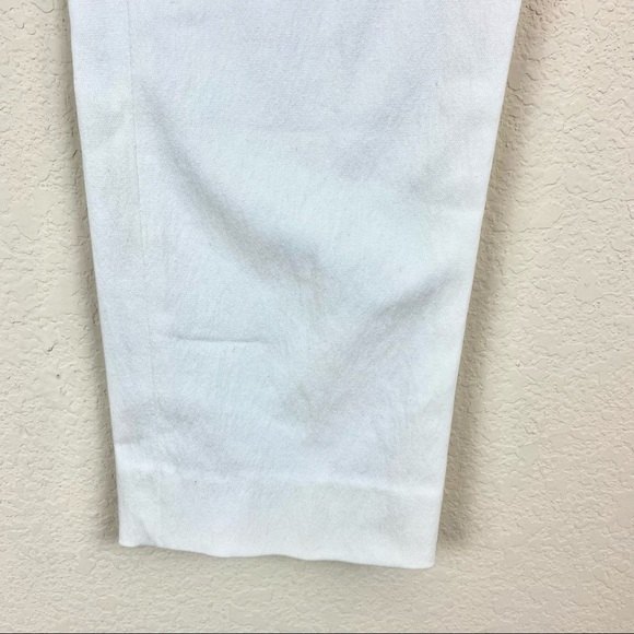 Neiman Marcus High Waisted White Ankle Pants - Picture 3 of 11